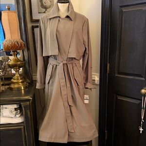 Vince Camuto Taupe Belted Trench Coat